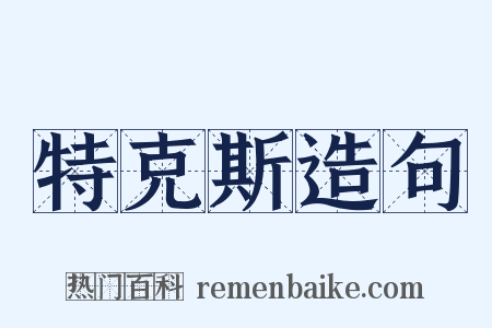特克斯造句是什么意思的图片
